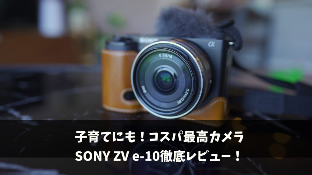 子育てにも！】SONY ZV-E10 レビュー【V−logから写真まで