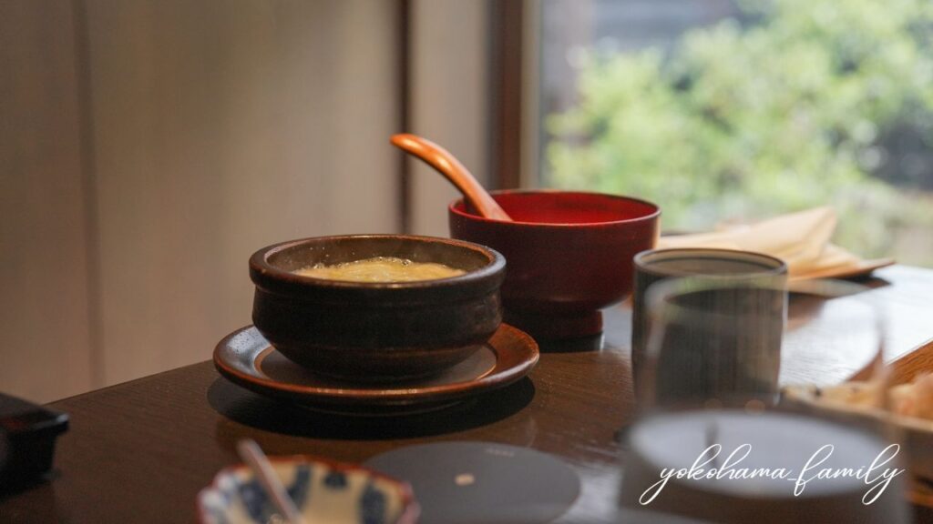 ふふ熱海朝食　味噌豆乳鍋